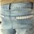 Korean White Wash Cropped Blue Jean