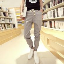 Korean Casual Plaid Pants