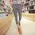 Korean Plaid Skinny Pants