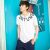 Korean Rounded Neck Letters TEE