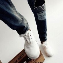 Korean White Casual Shoes