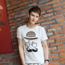 Korean Hat Beard Bike TEE (Color: Please Select Color, Size: Please Select Size)