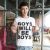 Korean Simple Letters Short-Sleeve TEE