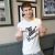 Korean Cartoon Zebra Letters TEE