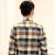 Korean Classic Plaid Long-Sleeve Collar Shirt