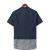 Japanese Contrast Color Short-Sleeve Plaid Shirt