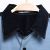 Japanese Blue Contrast Color Long-Sleeve Shirt