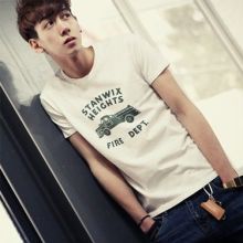 Korean Vintage Truck Illustration TEE (Color: Please Select Color, Size: Please Select Size)