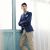 Korean Solid Color One Button Blazer