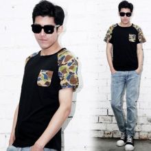 Korean Camouflage Short-Sleeve TEE (Size: Please Select Size)