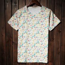 Korean Cobweb Style Colorful T-shirt (Size: Please Select Size)