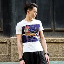 Korean Mythology Apollo Horse Printed TEE (Color: White, Size: Please Select Size)