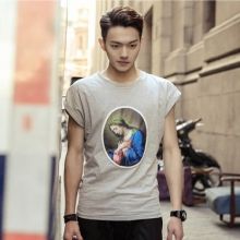 Korean Marian TEE (Color: Gray, Size: Please Select Size)