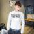 Japanese Simple Letters Long Sleeve Shirt