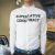 Japanese Simple Letters Long Sleeve Shirt