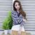 Korean V-neck Long-Sleeve Striped T-shirt