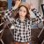 Korean Scottish Academy Style Pattern Long-Sleeve Shirt