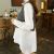 Korean Star Style Letters Irregular Hem Shirt