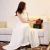 Korean Noble Sleeveless Halter Strapless Chiffon Dress