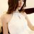 Korean Noble Sleeveless Halter Strapless Chiffon Dress