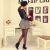 Korean Lace Stitching Houndstooth Dress