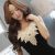 Korean Lace Collar Stitching Ripple Cotton Vest Skirt