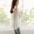 Korean Open Collar Cape Sleeve Chiffon Shirt
