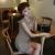 Korean Solid Color Fold Dress