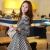 Korean Umbrella Style Striped Skirt