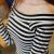 Korean Umbrella Style Striped Skirt