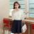 Korean Lace Sleeve Stitching Umbrella Dresses