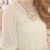 Korean Chiffon Sleeve Geometric Lace Dress
