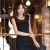Korean U.S. Gauze Shoulder Stitching Dress
