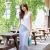 Korean Vertical Stripes Vest Split Two-Piece Dress