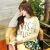 Korean Letters Printed Round Neck T-shirt