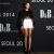 Korean Lantern Style Sleeve Stitching Organza Yarn Coat