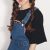 Korean Strap Denim Skirt