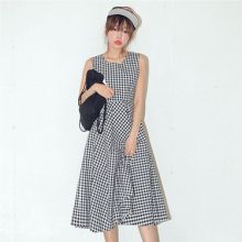 Korean Plaid Skirt (Color: Black, Size: One Size)