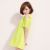 Korean Candy Color Daisy Lace Strapless Dress