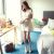 Korean Perspective Hollow Flower Short Sleeve Sexy Dress