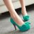 Korean Velour Leather High Heels